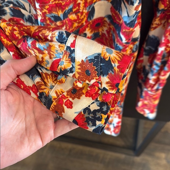 Free People Orange Long Sleeve Mini Dress - Picture 4 of 6